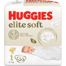 Подгузники детские HUGGIES Elite Soft 1 3–5кг, 20шт