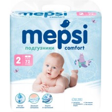 Купить Подгузники детские MEPSI S 4–9кг, 72шт в Ленте