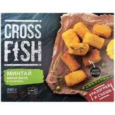 Купить Минтай замороженный POLAR Cross Fish, мини-филе в панировке, 240г в Ленте