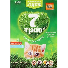 Купить Трава для кошек АЛЬПИЙСКИЕ ЛУГА 7 трав Арт. 99733, 120г в Ленте