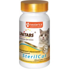 Купить Витамины для кошек ЭКОПРОМ Unitabs SterilCat с Q10, для кастрированных и стерилизованных, в таблетках, 120шт в Ленте