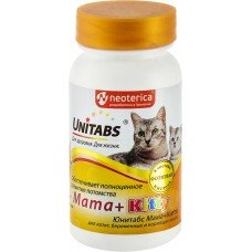 Витамины для котят, беременных и кормящих кошек ЭКОПРОМ Unitabs Mama+Kitty с B9, в таблетках, 120шт