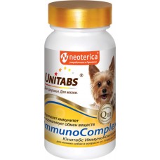 Купить Витамины для собак ЭКОПРОМ Unitabs ImmunoComplex с Q10 для мелких пород, в таблетках, 100шт в Ленте