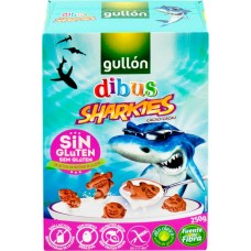 Готовый завтрак безглютеновый GULLON Sharkies, 250г