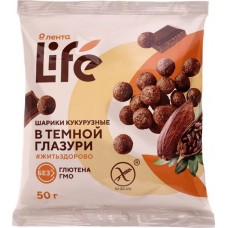 Готовый завтрак ЛЕНТА LIFE Шарики в шоколадной глазури, 50г