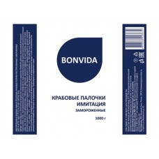Крабовые палочки замороженные BONVIDA (имитация), 1000г