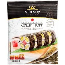 Морские водоросли для приготовления суши SEN SOY Premium Суши Нори, 10 листов, 28г