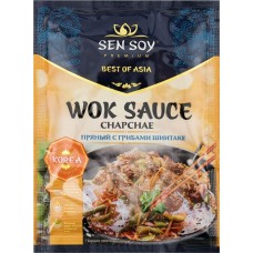 Соус wok для обжаривания лапши SEN SOY Premium Chapchae, пряный с грибами шиитаке, 80г