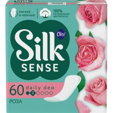 Купить Прокладки ежедневные OLA! Silk Sense Daily Deo Бархатная роза, 60шт в Ленте