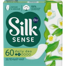Купить Прокладки ежедневные OLA! Silk Sense Daily Deo Зеленый чай, 60шт в Ленте