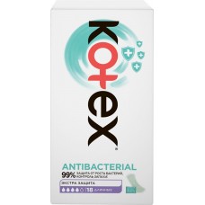 Прокладки ежедневные KOTEX Antibacterial длинные, 18шт