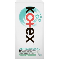 Купить Прокладки ежедневные KOTEX Antibacterial экстра тонкие, 20шт в Ленте