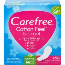 Прокладки ежедневные CAREFREE Cotton Feel Aloe, 56шт