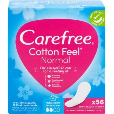 Купить Прокладки ежедневные CAREFREE Cotton Fresh, 56шт в Ленте