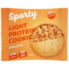 Печенье протеиновое SPORTY Protein Light Яблочный пирог, 40г