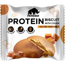 Купить Печенье протеиновое PRIMEBAR Protein biscuit, со вкусом соленая карамель, 40г в Ленте
