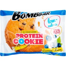 Купить Печенье протеиновое неглазированное BOMBBAR Смородина-черника, 40г в Ленте