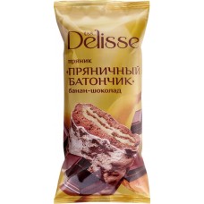 Батончик пряничный DELISSE банан-шоколад, 90г