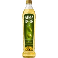 Масло подсолнечное ALMADOR с добавлением оливкового нерафинированного масла, 750мл