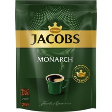 Кофе растворимый JACOBS Monarch натуральный сублимированный, 210г