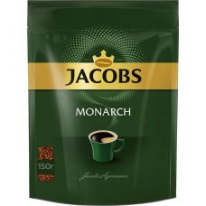 Кофе растворимый JACOBS Monarch натуральный сублимированный, 150г