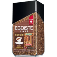 Кофе растворимый с добавлением молотого EGOISTE Special сублимированный, ст/б, 100г
