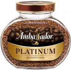 Купить Кофе растворимый AMBASSADOR Platinum, ст/б, 190г в Ленте
