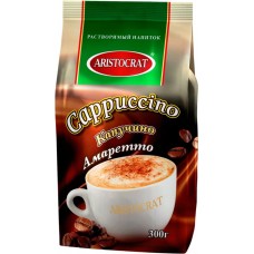 Напиток кофейный растворимый ARISTOCRAT Капучино Амаретто, 300г