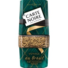 Кофе растворимый CARTE NOIRE Voyage au bresil натуральный сублимированный, 90г