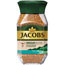 Кофе растворимый JACOBS Brazilian Selection натуральный сублимированный, 95г