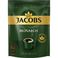 Кофе растворимый JACOBS Monarch натуральный сублимированный, 210г