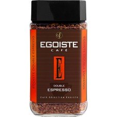Кофе растворимый EGOISTE Double Espresso Freeze Jar сублимированный ст/б, 100г