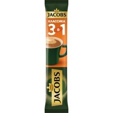 Купить Напиток кофейный растворимый JACOBS Классика 3в1, 13,5г в Ленте