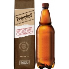 Купить Пиво светлое PETERHOF Живое непастеризованное нефильтрованное 4,6%, 1л в Ленте