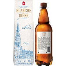 Купить Напиток пивной BLANCHE BIERE Пшеничное Белое нефильтрованный 4,8%, 1л в Ленте