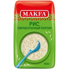 Рис длиннозерный MAKFA пропаренный, 800г