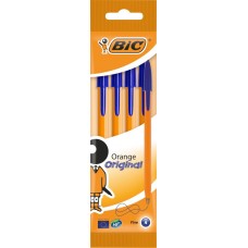 Купить Набор шариковых ручек BIC Orange Original Fine синий Арт. 8308521, 4шт в Ленте