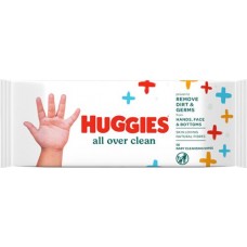 Купить Салфетки влажные детские HUGGIES All over clean, 56шт в Ленте