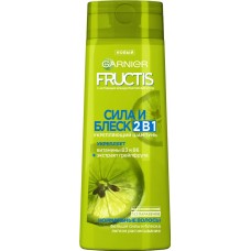 Шампунь для нормальных волос FRUCTIS Сила и Блеск 2в1, укрепляющий с экстрактом грейпфрута, 400мл