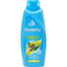 Шампунь для волос SHAMTU Глубокое очищение и свежесть с экстрактами трав, 650мл