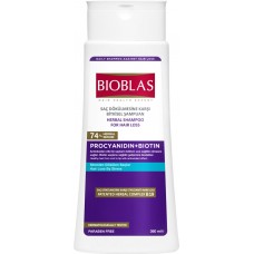 Шампунь для волос BIOBLAS с экстрактом виноградных косточек и биотином против выпадения, 360мл