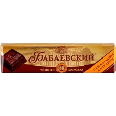 Шоколад темный БАБАЕВСКИЙ с шоколадной начинкой, 50г
