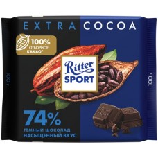 Купить Шоколад темный RITTER SPORT 74% какао, 100г в Ленте