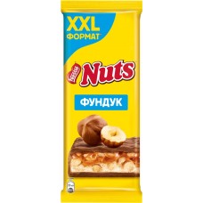 Купить Шоколад молочный NUTS с фундуком и начинкой, 180г в Ленте