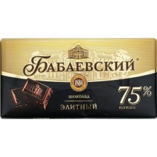 Купить Шоколад БАБАЕВСКИЙ Элитный 75% какао, 90г в Ленте