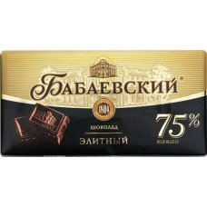 Шоколад БАБАЕВСКИЙ Элитный 75% какао, 90г