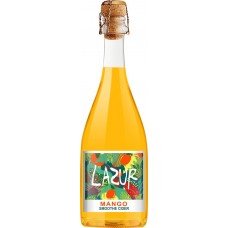 Сидр LAZUR Mango газированный жемчужный нефильтрованный полусладкий 6%, 0.75л