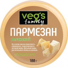 Продукт белковый пищевой VEG`S на растительной основе со вкусом сыра Пармезан веганский, 100г