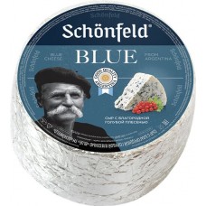 Купить Сыр мягкий SCHONFELD Blue с голубой благородной плесенью 54%, без змж, весовой в Ленте