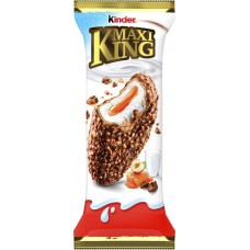 Вафля KINDER Maxi King с молочно-карамельной начинкой в молочном шоколаде с дроблеными лесными орехами, 35г